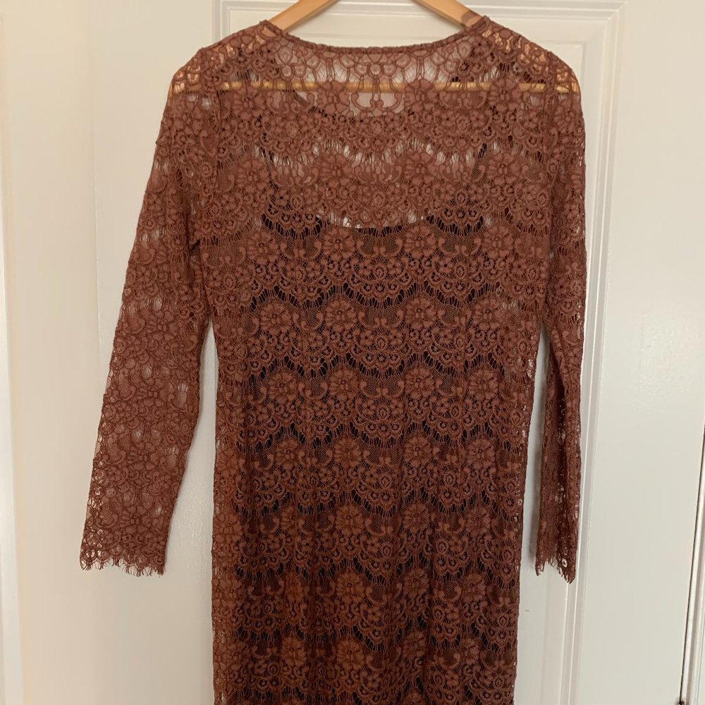 Madewell Broadway & Broome Rose Lace Mini Dress View 4